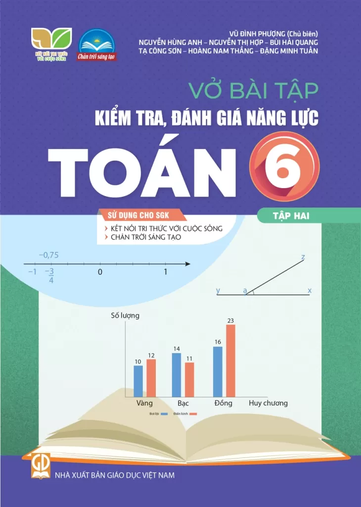 VỞ BÀI TẬP KIỂM TRA, ĐÁNH GIÁ NĂNG LỰC TOÁN LỚP 6 - TẬP 2 (Sử dụng cho SGK Kết nối tri thức, Chân trời sáng tạo)